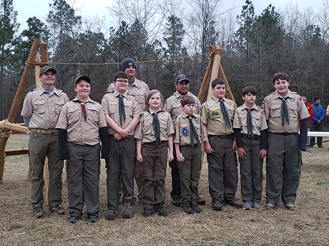 scouts camping