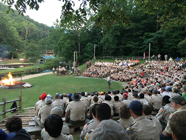 scouts camping